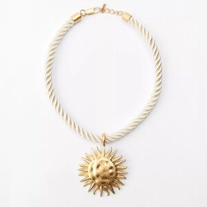 Zara Gold Sun Cord Necklace